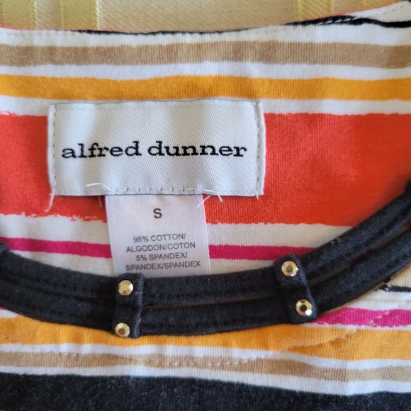 Alfred Dunner Colorful Striped Top Size Small - Picture 4 of 6